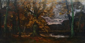 Egbert Schaap - Bosvijver in hersttooi kopen? Bied vanaf 50!