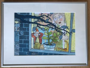 Ilse Meijerink - 3 illustraties bij het boek Pimmetje van Ton de Kort, gouache en potlood kopen? Bied vanaf 59!