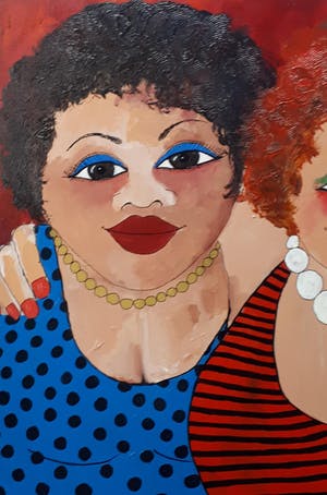 Anke Peddemors - 3 dikke vriendinnen 80x100cm kopen? Bied vanaf 75!