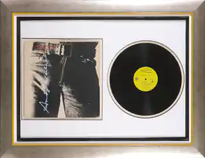 Andy Warhol - The Rolling Stones – Sticky Fingers - Gesigneerde cover! - Ingelijst verkocht voor € 1!