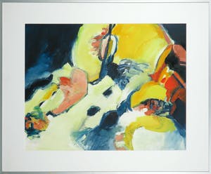 Niet of onleesbaar gesigneerd - Acryl op schildersboard, Abstracte compositie - Ingelijst kopen? Bied vanaf 10!