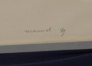 Manuel Kurpershoek - Een onbekende - 71/100 - 1989 - linosnede op papier kopen? Bied vanaf 20!