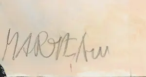 Anton Martineau - Olieverf op papier, Abstracte compositie (Groot) kopen? Bied vanaf 120!