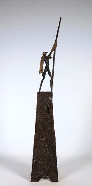 Jan Steen (II) - Brons, Krijger (Groot!) verkocht voor € 1000!