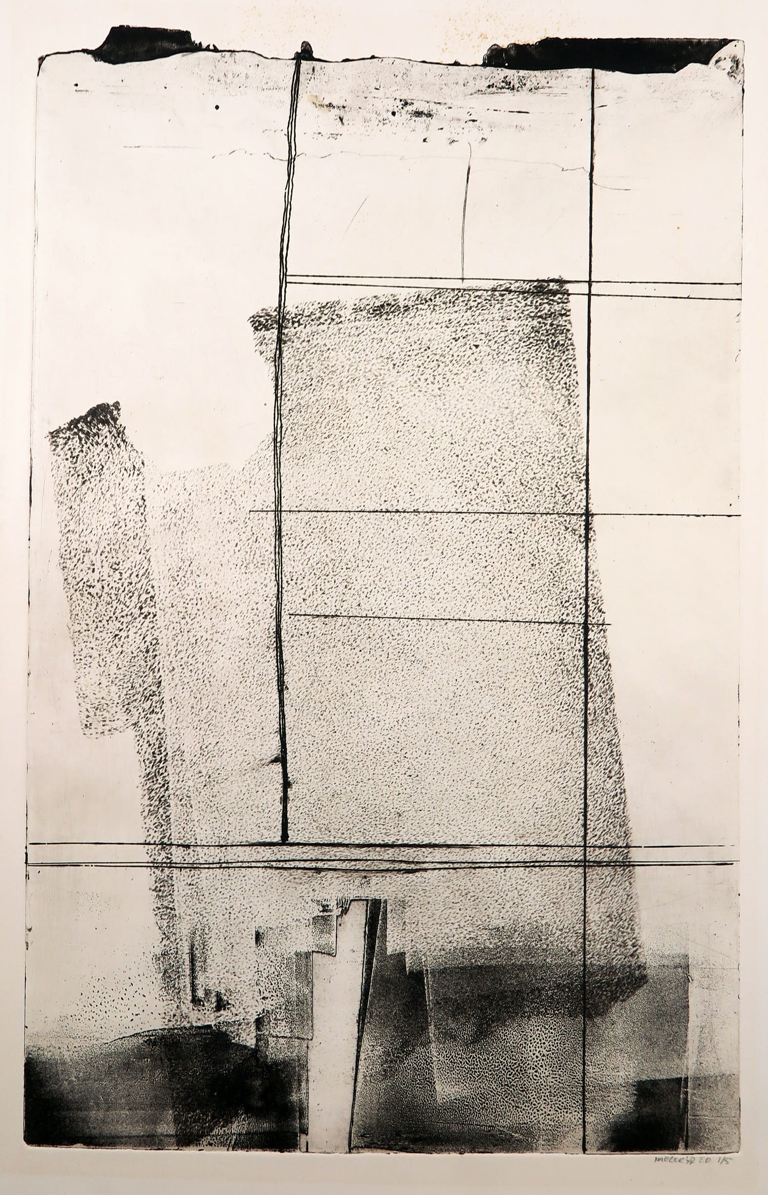 Jan Naezer - Ets en aquatint, Abstracte compositie kopen? Bied vanaf 1!