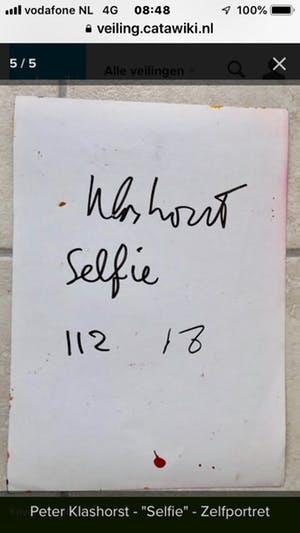 Peter Klashorst - Selfie kopen? Bied vanaf 25!