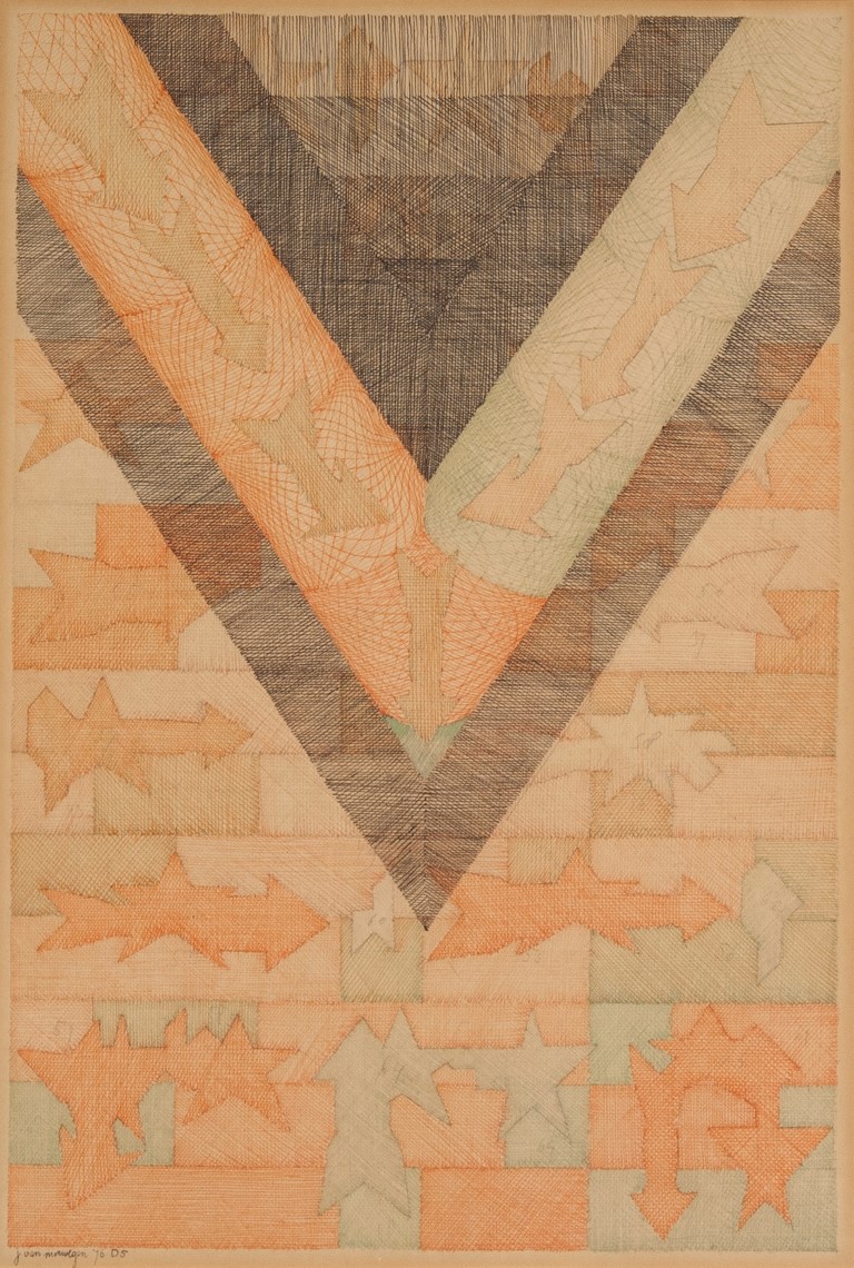 Jelle van Nimwegen - D 5 - Inkt en potlood op papier - 1976 - gesigneerd kopen? Bied vanaf 15!