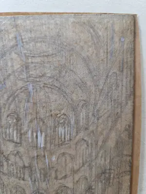 Ko Cossaar - Figuren in een kathedraal. Bijzondere lichtval. kopen? Bied vanaf 59!