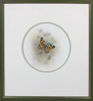 Jan Weenink - Gouache, Vlinder kopen? Bied vanaf 150!
