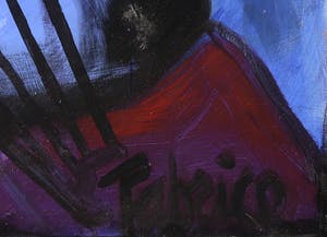 Fabrice Hund - Olieverf en acryl op doek, Portret Tricia (Zeer groot) kopen? Bied vanaf 1!