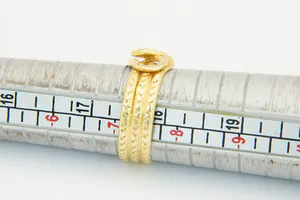 Surinaams 18 krt geel gouden slangen-ring - kleine maat - dames / kindermodel kopen? Bied vanaf 110!