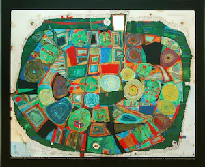 AcheterFritz Hundertwasser - Granolithografie - ‘The Garden of the happy Deaths’? Enchérissez de 100!
