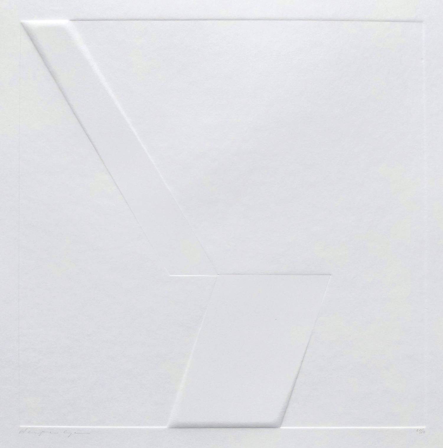 Harry van Kuyk - Geometrische compositie, reliëfdruk kopen? Bied vanaf 195!