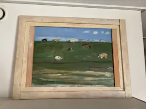 Marjan de Glopper - Landschap met koeien kopen? Bied vanaf 200!