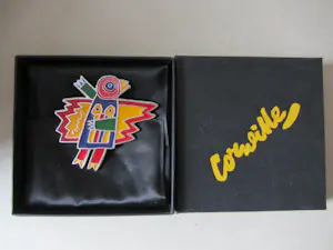 Corneille - Broche met gekleurd emaille, Jaski Art Gallery kopen? Bied vanaf 60!