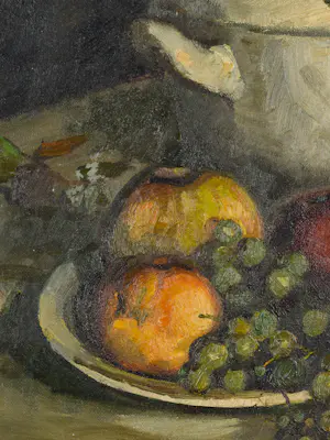 Kees van den Berg - Nature morte avec des fruits et un bouteille de vin kopen? Bied vanaf 350!