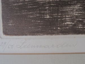 Niet of onleesbaar gesigneerd - Mooie gesigneerde vooroorlogse Ets van Leeuwarden Friesland kopen? Bied vanaf 1!