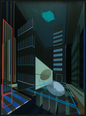 Ton Orth - Zeefdruk, Abstracte geometrische compositie kopen? Bied vanaf 35!