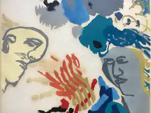 Marianne van der Heijden - Vlam - linodruk vendu pour 100€ !