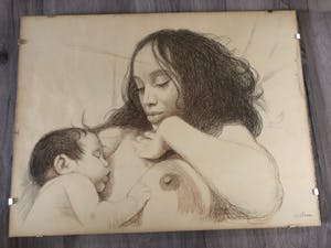 Aat Veldhoen - Moeder en kind borstvoeding kopen? Bied vanaf 25!