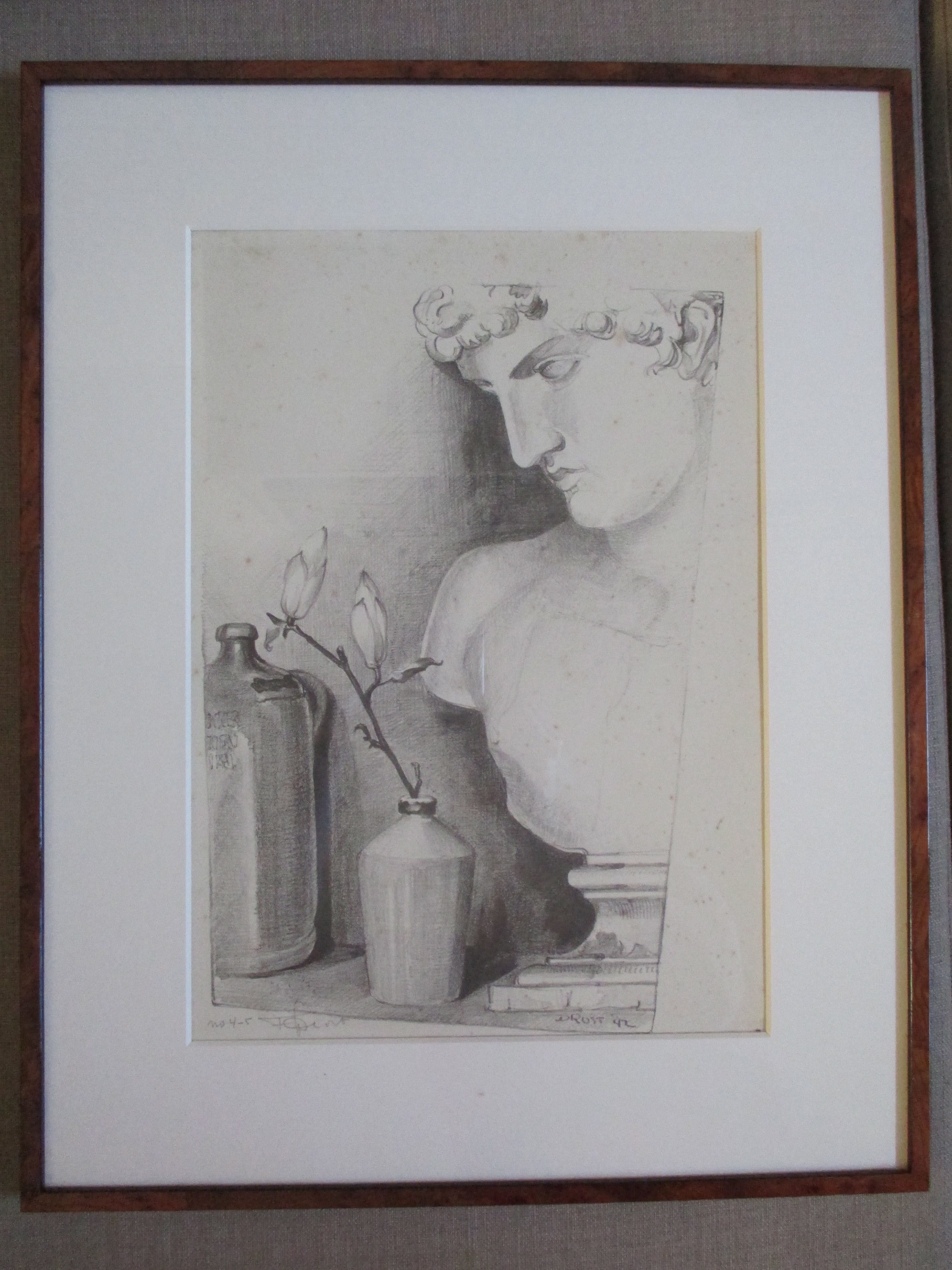 Fré Drost - Ingelijste lithografie 1942 kopen? Bied vanaf 1!