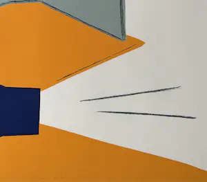 AcheterRené Daniëls - kleurenzeefdruk | 'Lland Stival' | 1985 (INGELIJST)? Enchérissez de 1500!