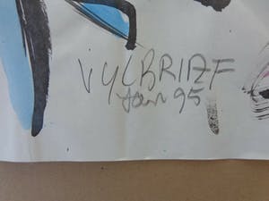 Ernst Vijlbrief - ABSTRACTIE / ORIGINEEL WERK / 65x99cm / SIG / 1995 kopen? Bied vanaf 80!