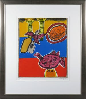 Corneille - Zeefdruk, Un bel été - Ingelijst kopen? Bied vanaf 150!