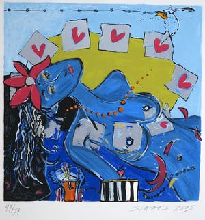 Miriam Slaats - Zeefdruk, Bezieling van een vrouw kopen? Bied vanaf 1!