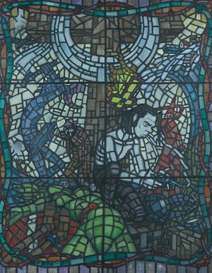 Peter Pontiac - Acryl op doek, Nick Cave in lood - Ingelijst kopen? Bied vanaf 120!