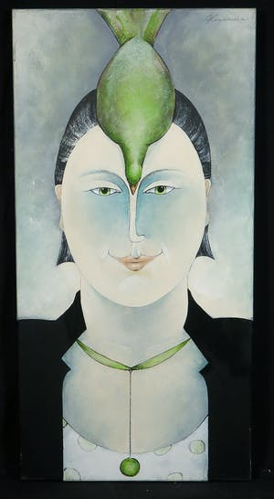 Carla Raadsveld - Handbewerkte giclée op Doek, Bad Hairday, (Groot) kopen? Bied vanaf 1!