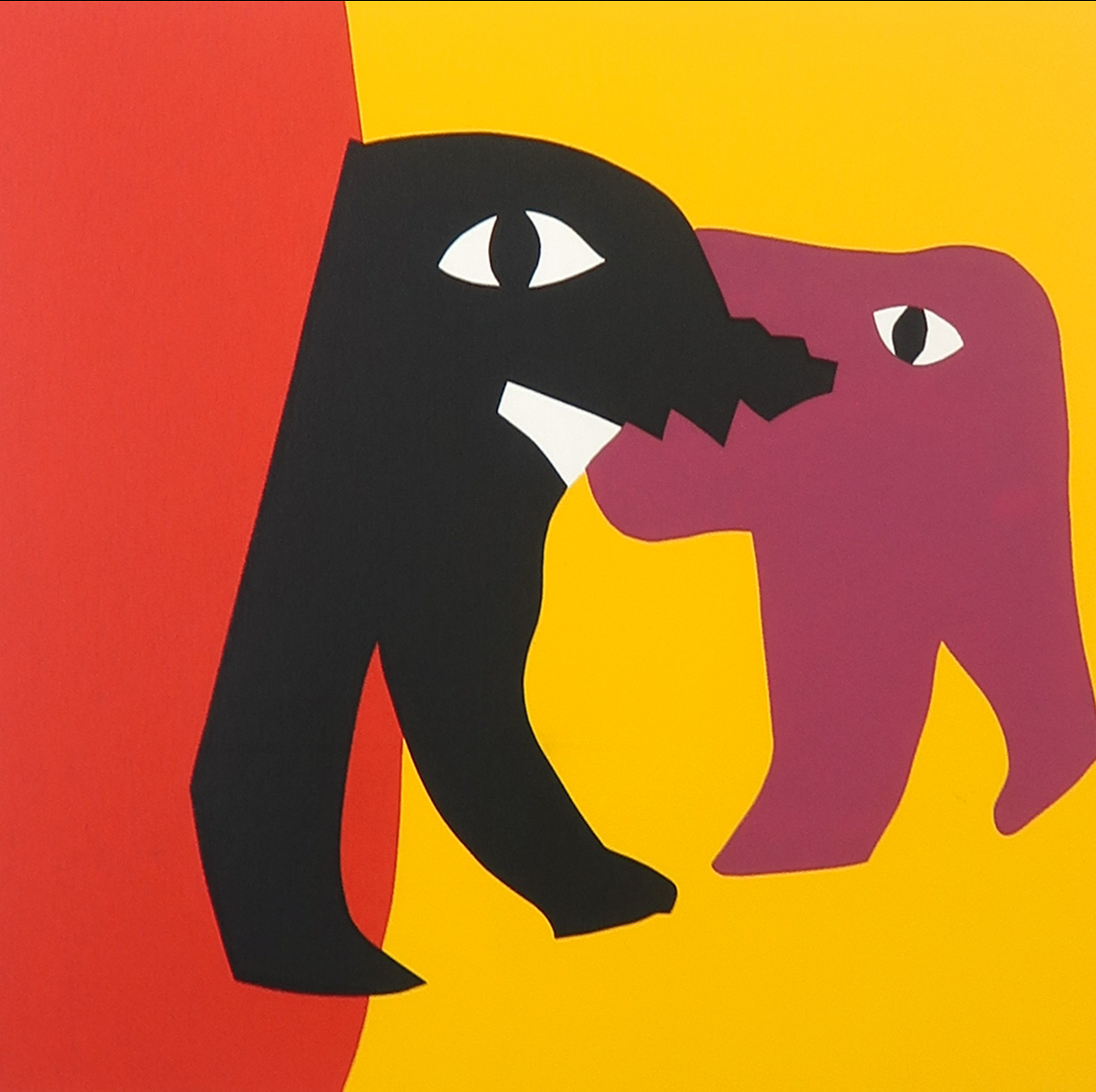 Jan Snoeck - Zeefdruk, Der schwarze Peter kopen? Bied vanaf 20!