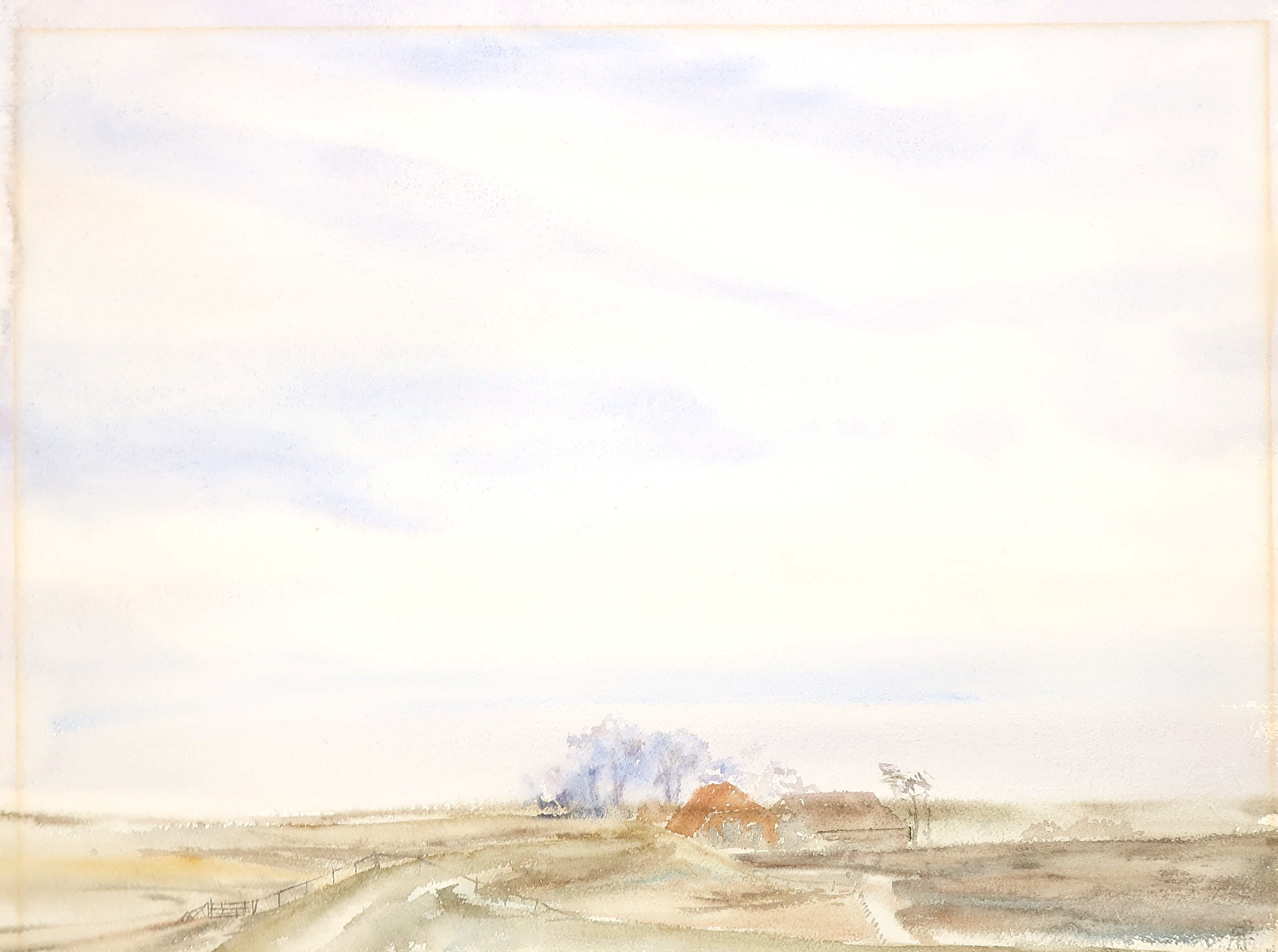 Niet of onleesbaar gesigneerd - Aquarel, Landschap kopen? Bied vanaf 1!
