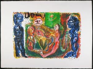Rik van Iersel - Litho, Nachtelijke ontmoeting kopen? Bied vanaf 1!