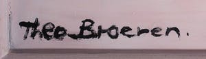 Theo Broeren - Acryl op doek, Aan de borrel - Ingelijst (Groot) kopen? Bied vanaf 180!