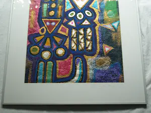 Pepe Viteri - Ingelijst, Acryl op papier , Dansantes (‘Dansers’) – 1992 – Lijst, 91½ x 71½ cm kopen? Bied vanaf 50!