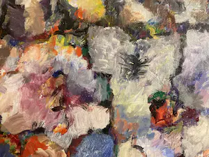 Wim Landsman - Olieverf op doek, Zonder titel (abstracte compositie), 2008 kopen? Bied vanaf 35!