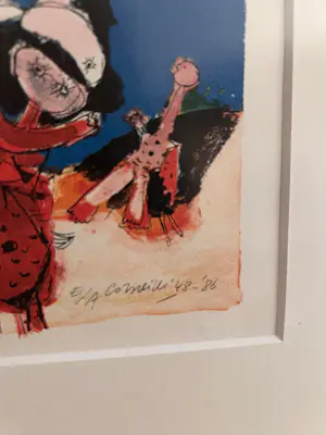 Corneille - Ingelijste Litho: Cobra 1948 - 1986 kopen? Bied vanaf 400!