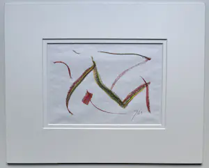 JAS - Krijttekening 'Clowny' | 'Zonder titel' | begin jaren '90 kopen? Bied vanaf 150!