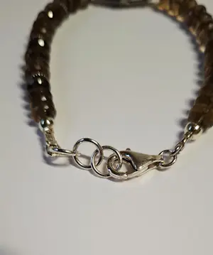 Nieuwe zilveren Armband met facet geslepen rookkwarts kopen? Bied vanaf 75!