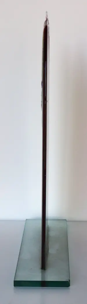 Bert Grotjohann - Glas, Kleurrijk abstract glazen object kopen? Bied vanaf 150!