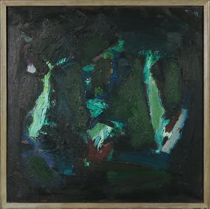 Roel Elzinga - Olieverf op doek, Abstracte compositie - Ingelijst kopen? Bied vanaf 50!