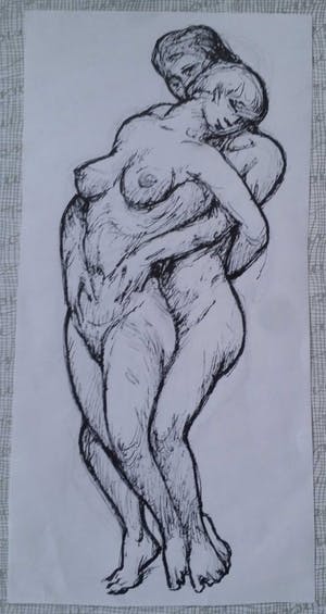 Klaas Pijlman - Erotisch paar. Naakt. kopen? Bied vanaf 39!