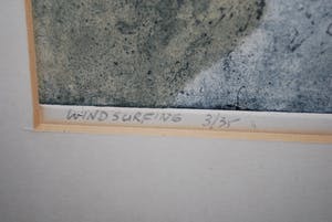 Ru van Rossem - Windsurfing, 1983 - grote épreuve ets - 3/35 kopen? Bied vanaf 75!