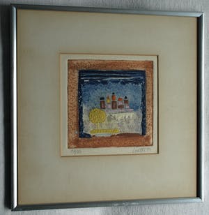 Louttre B. - ps. van Marc-Antoine Bissière (1926-2012) – Reliëfets , Zonder titel – ca 1970 kopen? Bied vanaf 50!