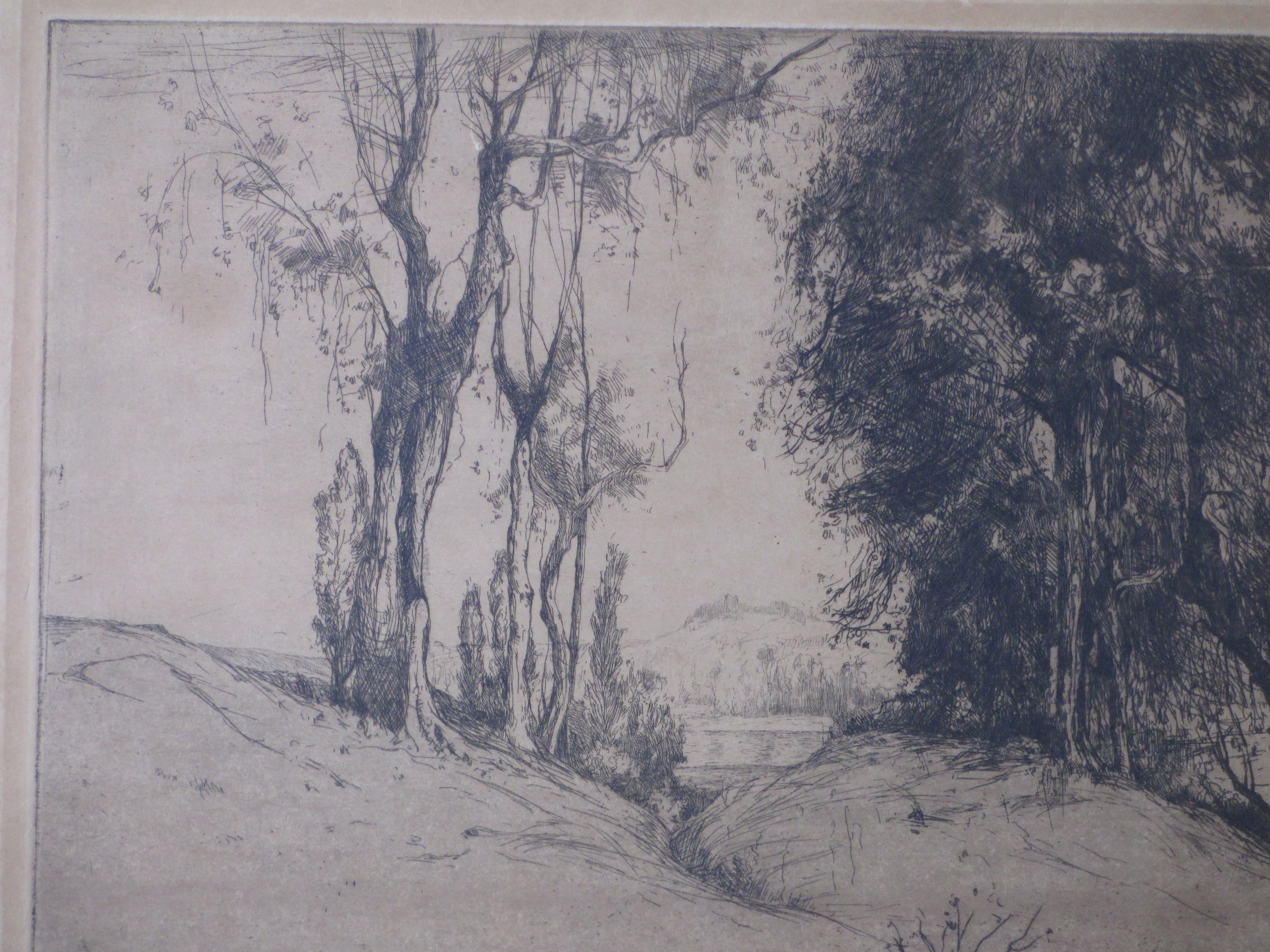 Piet Rackwitsz - Boomrijk landschap - Ets kopen? Bied vanaf 1!