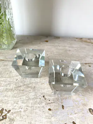 Kosta Boda - Vintage Kosta Boda Kristallen Kandelaars Jaren '80 kopen? Bied vanaf 20!