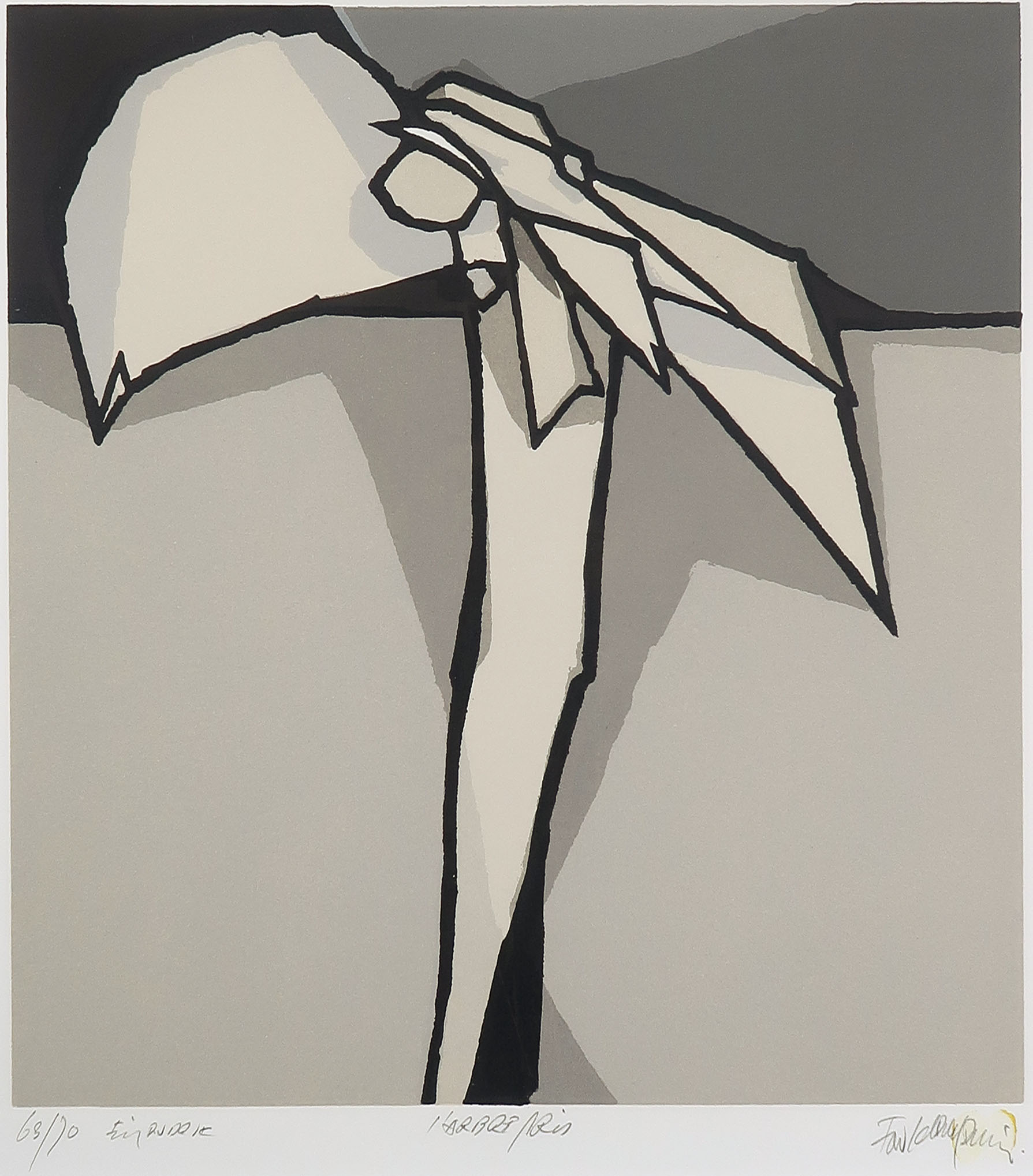 Fon Klement - Boardsnede, l'Arbre Gris - Ingelijst kopen? Bied vanaf 70!