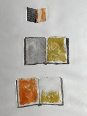 Leon Adriaans - Handgekleurde ets | 'Boeken' | 1985 (Uniek werk) kopen? Bied vanaf 250!