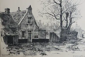 Eduard Houbolt - Oud Den Haag. Zes litho's naar verdwenen punten.Uitgever:P.v.d.Brul kopen? Bied vanaf 50!